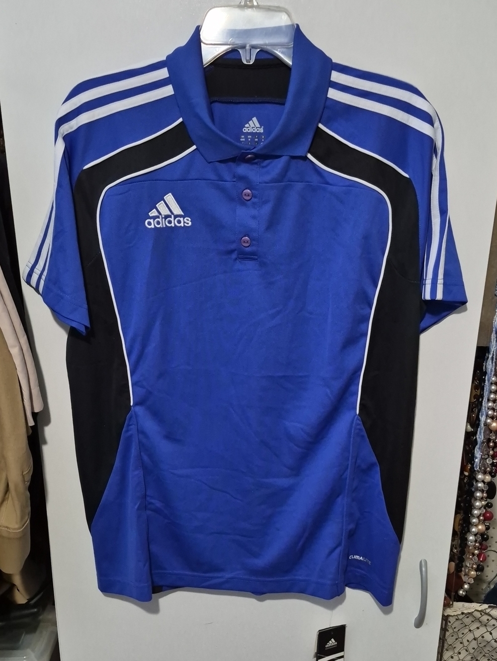 adidas Condivo Royal Blue and Black Men’s Polo Performance Shirt